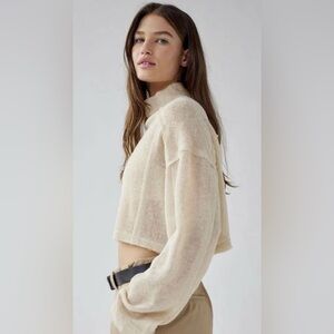 NWT Urban Outfitters Jac Sheer Cropped Sweater
